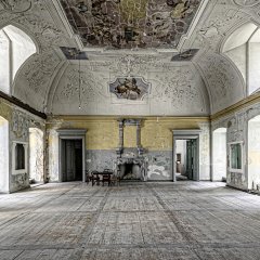 Schloss Rotztoka, Der große Saal | Foto (gerahmt) | 80 x 60 cm | Katalog-Nr.: 318