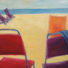 Am Strand | Tempera auf Leinwand | 70 x 100 cm | Katalog-Nr.: 35 Am Strand | Tempera auf Leinwand | 70 x 100 cm | Katalog-Nr.: 35