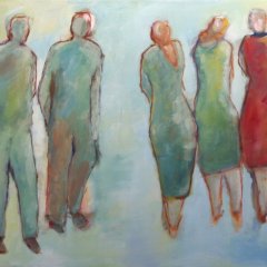 Zwischen uns | Tempera auf Leinwand | 70 x 90 cm | Katalog-Nr.: 143