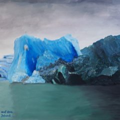 Gletschereis | Acryl/Spachteltechnik auf Leinwand | 60 x 80 cm | Katlaog-Nr.: 205 Gletschereis | Acryl/Spachteltechnik auf Leinwand | 60 x 80 cm | Katlaog-Nr.: 205