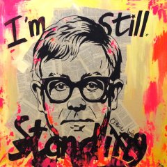 Elton John | Acryl / Collage auf Leinwand | 90 x 90 cm | Katalog-Nr. 109
Elton John | Acryl / Collage auf Leinwand | 90 x 90 cm | Katalog-Nr. 109