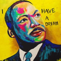 Martin Luther King | Acryl auf Leinwand | 120 x 100 cm | Katalog-Nr.: 101 Martin Luther King | Acryl auf Leinwand | 120 x 100 cm | Katalog-Nr.: 101