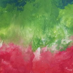 Strawberry-Matcha-Latte | Acryl/Pouring auf Leinwand | 80 x 60 cm | Katalog-Nr.: 79