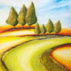 Toskana II | Acryl auf Leinwand | 100 x 100 cm | Katalog-NR.: 181 Toskana II | Acryl auf Leinwand | 100 x 100 cm | Katalog-NR.: 181