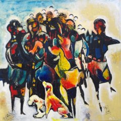 Freundschaften | Acryl auf PVC | 80 x 80 cm | Katlaog-Nr.: 227
Freundschaften | Acryl auf PVC | 80 x 80 cm | Katlaog-Nr.: 227