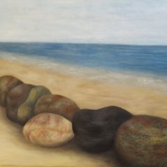 Steine am Meer | Öl auf Leinwand | 100 x 120 cm | Katalog-Nr.: 115
Steine am Meer | Öl auf Leinwand | 100 x 120 cm | Katalog-Nr.: 115