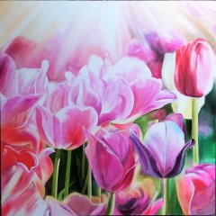 Frühlingsboten | Acryl auf Leinwand | 100 x 100 cm | Katalog-Nr.: 168 Frühlingsboten | Acryl auf Leinwand | 100 x 100 cm | Katalog-Nr.: 168