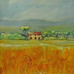 Toskana, Donoratico | Acryl auf Leinwand | 80 x 80 cm | Katalog-Nr.: 590