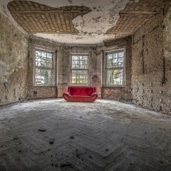 Das rote Sofa, Grabowsee | Foto (gerahmt) | 80 x 60 cm | Katalog-Nr.: 319