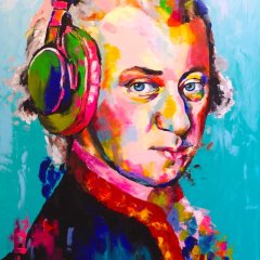 Mozart | Acryl auf Leinwand | 140 x 100 cm | Katalog-Nr.: 230 Mozart | Acryl auf Leinwand | 140 x 100 cm | Katalog-Nr.: 230