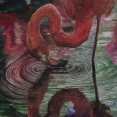 Flamingo | Acryl auf Leinwand | 80 x 60 cm | Katalog-Nr.: 167