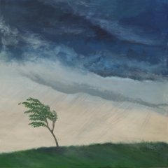 Regenwetter | Acryl auf Leinwand | 100 x 100 cm | Katalog-Ner. 240 Regenwetter | Acryl auf Leinwand | 100 x 100 cm | Katalog-Ner. 240