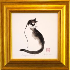 Waiting and watching | Tusche auf karton (gerahmt) | 37 x 37 cm | Katalog-Nr.: 243 Waiting and watching | Tusche auf karton (gerahmt) | 37 x 37 cm | Katalog-Nr.: 243