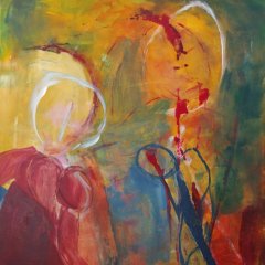 Zweisamkeit II | Acryl auf Leinwand | 80 x 110 cm | Katalog-Nr.: 55 Zweisamkeit II | Acryl auf Leinwand | 80 x 110 cm | Katalog-Nr.: 55