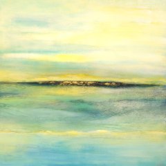 Insel im Licht | Acryl-Spachteltechnik auf Leinwand | 80 x 80 cm | Katalog-Nr.: 47 Insel im Licht | Acryl-Spachteltechnik auf Leinwand | 80 x 80 cm | Katalog-Nr.: 47