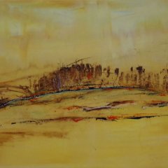 Landschaft (Nr.9) | Acryl auf Leinwand | 80 x 30 cm | Katalog-Nummer: 164