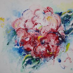 Hortensie | Acryl auf Leinwand | 90 x 70 cm | Katalog-Nr.: 128 Hortensie | Acryl auf Leinwand | 90 x 70 cm | Katalog-Nr.: 128
