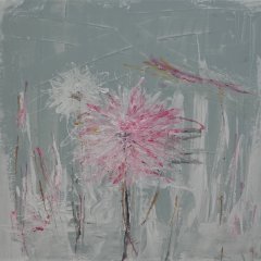 Blüten (zweiteilig) | Acryl auf Leinwand | 50 x 50 cm | Katalog-Nr.: 290