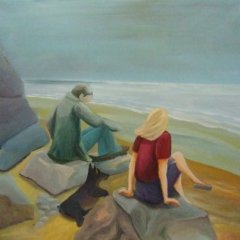 Am Meer | Öl auf Leinwand | 90 x 100 cm | Katalog-Nummer: 309 Am Meer | Öl auf Leinwand | 90 x 100 cm | Katalog-Nummer: 309