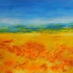 Getreidefeld | Acryl auf Leinwand | 120 x 100 cm | Katalog-Nummer: 307
