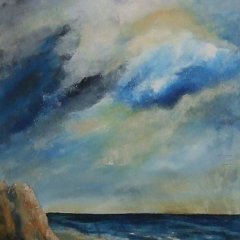 Nordseestrand mit Düne | Acryl auf Leinwand | 80 x 100 cm | Katalog-Nummer: 367