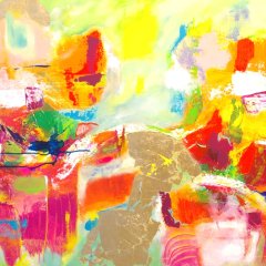 Abstrakt Bunt | Acryl/Mixed auf Leinwand | 80 x 100 cm | Katalog-Nr.: 135