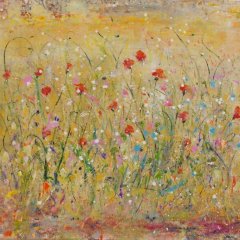 Phantasieblumen (Nr. 1114) | Acryl Sand |100 x 90 cm | Katalog-Nr.: 25 Phantasieblumen (Nr. 1114) | Acryl Sand |100 x 90 cm | Katalog-Nr.: 25