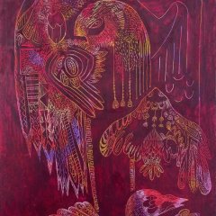 Du darfst dich feiern  | Ölpastell auf Papier (gerahmt) | 61 x 43 cm |Katalog-Nr.: 58