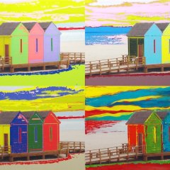 Andys weisser Stuhl | Fotomontage / Malerei auf Leinwnad | 80 x 120 cm | Katalo-Nr.: 17 Andys weisser Stuhl | Fotomontage / Malerei auf Leinwnad | 80 x 120 cm | Katalo-Nr.: 17