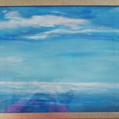 Endloses Blau | Acryl auf Papier (gerahmt) | 55 x 75 cm |Katalog-Nr.: 263 Endloses Blau | Acryl auf Papier (gerahmt) | 55 x 75 cm |Katalog-Nr.: 263