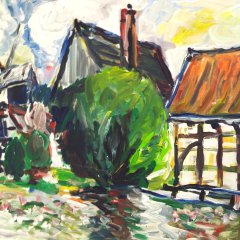 Freilichtmuseum Detmold | Acryl auf Leinwand | 70 x 100 cm | Katalog-Nr.: 152 Freilichtmuseum Detmold | Acryl auf Leinwand | 70 x 100 cm | Katalog-Nr.: 152