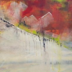 Rote Häuser | Mischtechnik aiuf Leinwand | 70 x 100 cm | Katlaog-Nr.: 214 Rote Häuser | Mischtechnik aiuf Leinwand | 70 x 100 cm | Katlaog-Nr.: 214