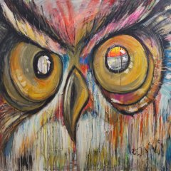 Eule | Acryl auf Leinwand | 100 x 100 cm | Katalog-Nr.: 243
Eule | Acryl auf Leinwand | 100 x 100 cm | Katalog-Nr.: 243