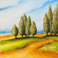Toskana I | Acryl auf Leinwand | 100 x 100 cm | Katalog-Nr.: 175 Toskana I | Acryl auf Leinwand | 100 x 100 cm | Katalog-Nr.: 175