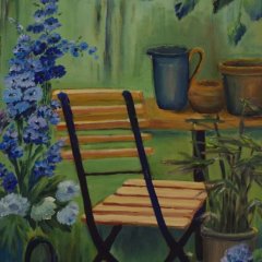 Sommer im Garten | Acryl auf Leinwand | 100 x 60 cm | Katalog-Nr: 520