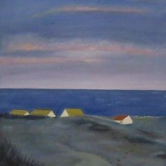 Dänischer Strand - Abendstimmung | Öl auf Leinwand | 60 x 70 cm | Katalog-Nr 403