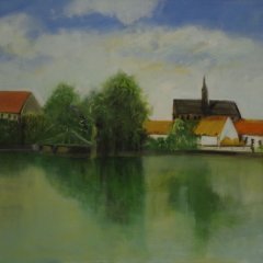 Schlesisches Dorf | Öl auf Leinwand | 60 x 80 cm | Katalog-Nr: 547 Schlesisches Dorf | Öl auf Leinwand | 60 x 80 cm | Katalog-Nr: 547