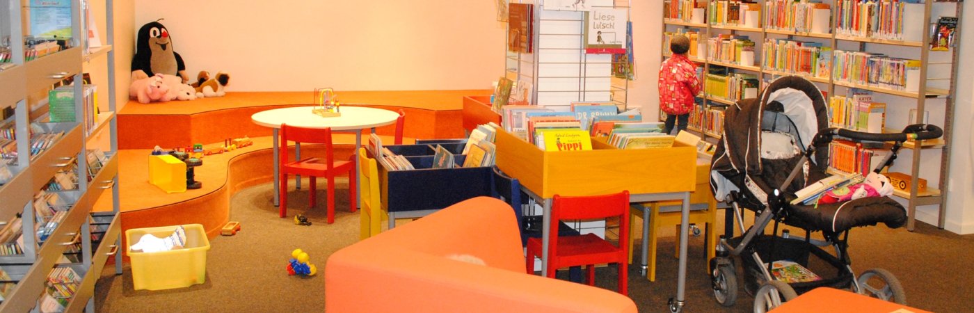 Kinderbibliothek Rheda Blick in die Kinderbibliothek Rheda