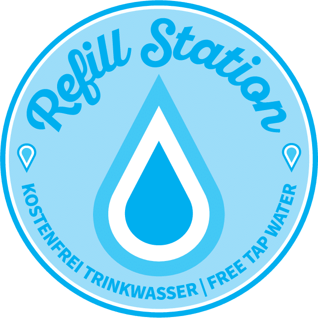 Gezeigt wird das Logo der Initiative Refill