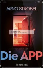 Gezeigt wir das Cover des Thrillers die App