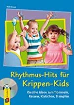 Gezeigt wird das Cover zum Buch Rhythmus-Hits für Krippen Kids