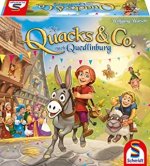 Gezeigt wird das Cover des Spiels mit Quacks und Co durch Quedlinburg