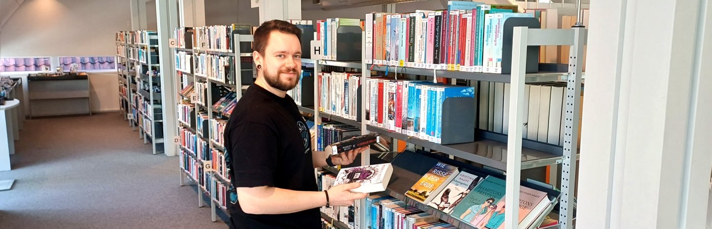 gezeigt wir ein Blick in das Lesecafé in Wiedenbrück