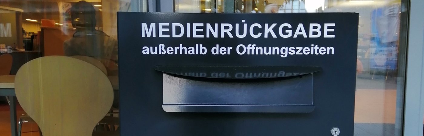 Blick auf die Rückgabebox