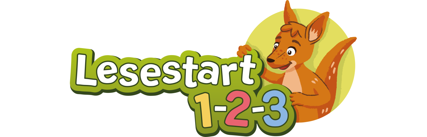 Gezeigt wird das Logo Lesestart 1-2-3